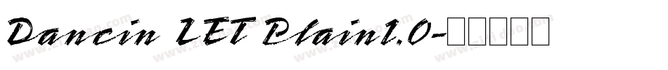 Dancin LET Plain1.0字体转换